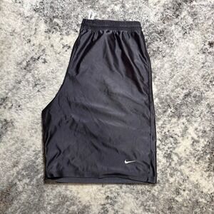 Nike Mens Basketball Shorts Black Athletic Gym Training Swoosh Large L